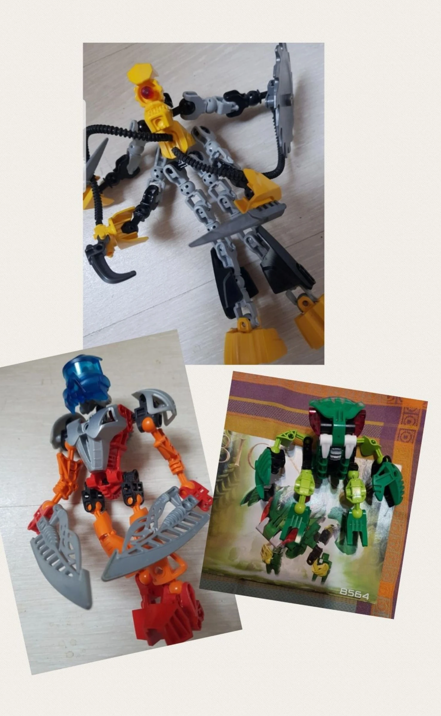 Lot de 3 lego bionicle 